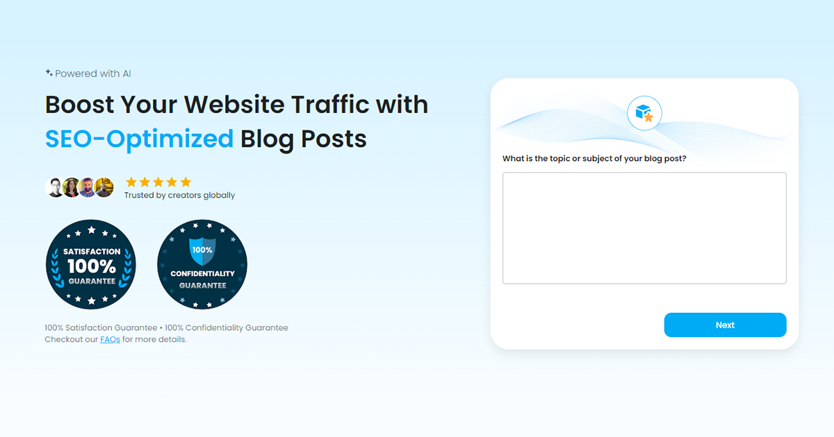 SEO Blog Generator preview image