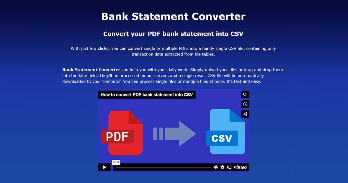 Bank Statement Converter preview image