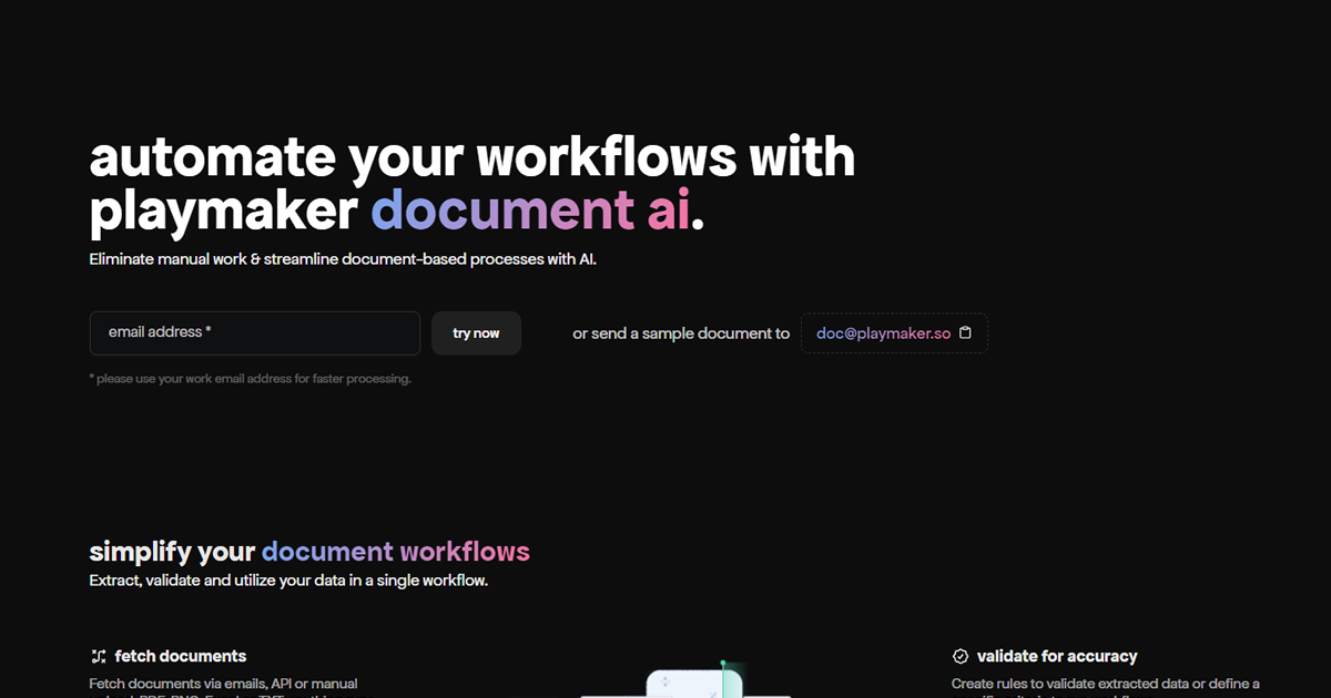 Document AI by Playmaker preview image