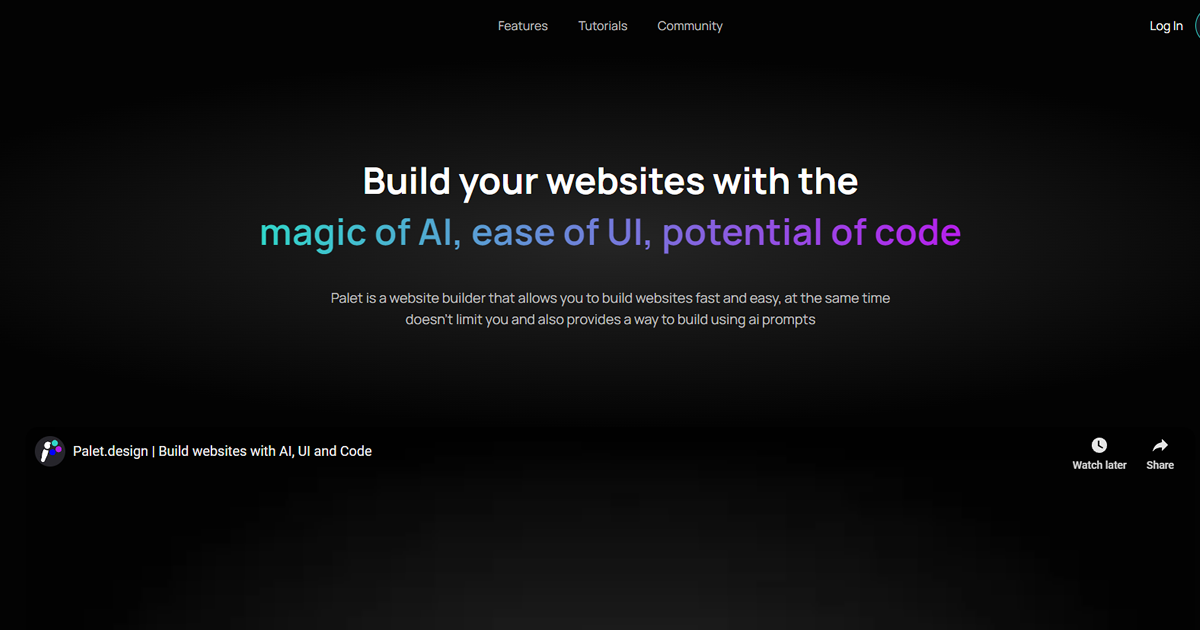 Palet: Website Builder preview image