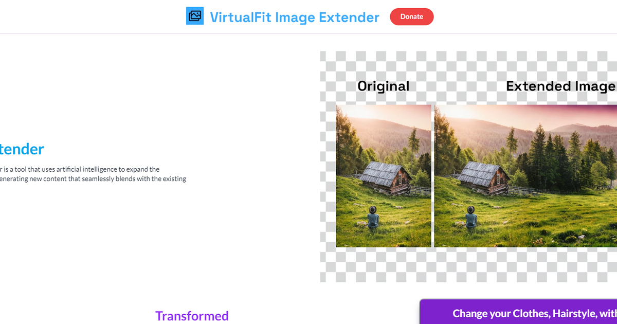 Free AI Image Extender preview image