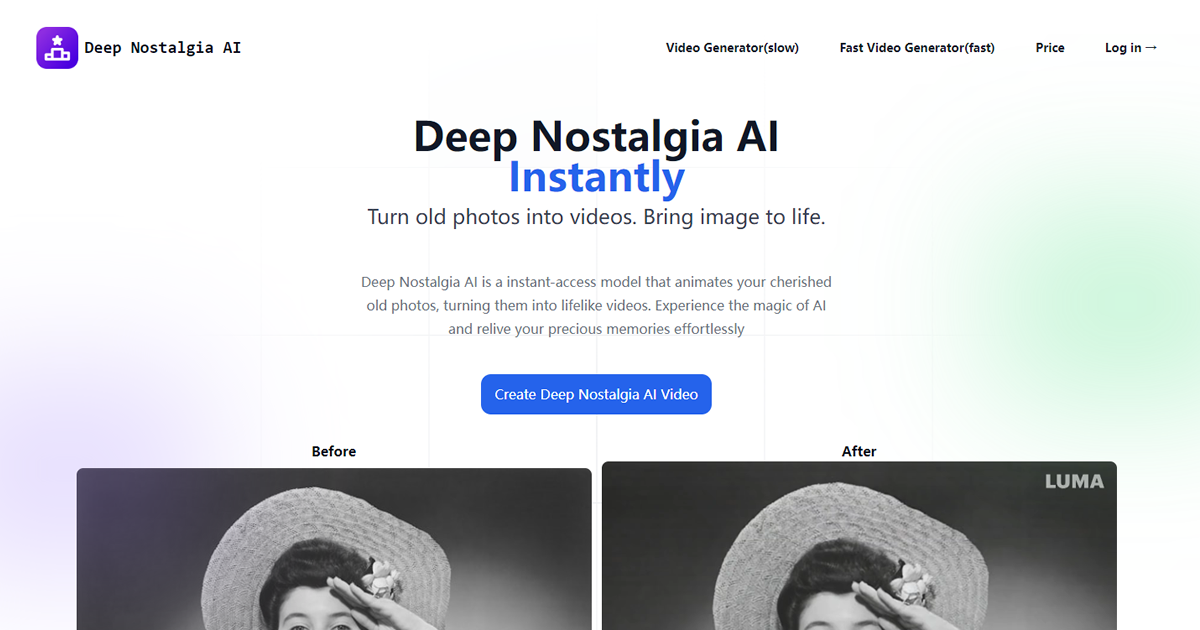 Deep Nostalgia AI preview image