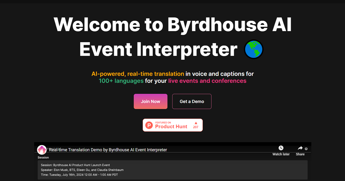 Real-time Voice Translation by Byrdhouse preview image