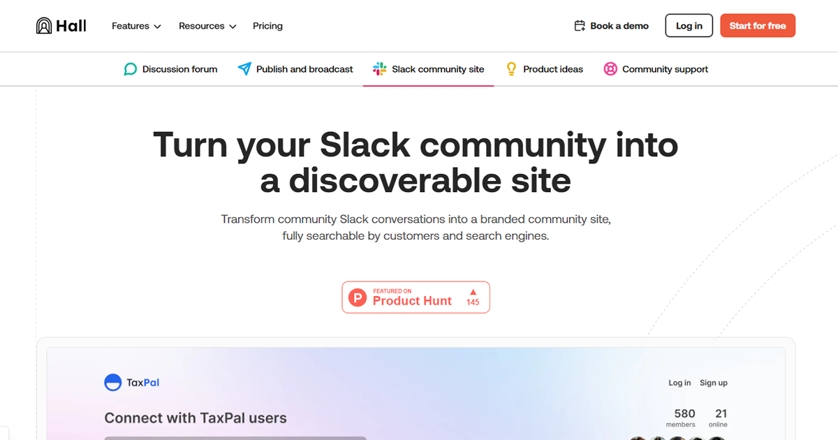 Slack Community Sites by Hall preview image