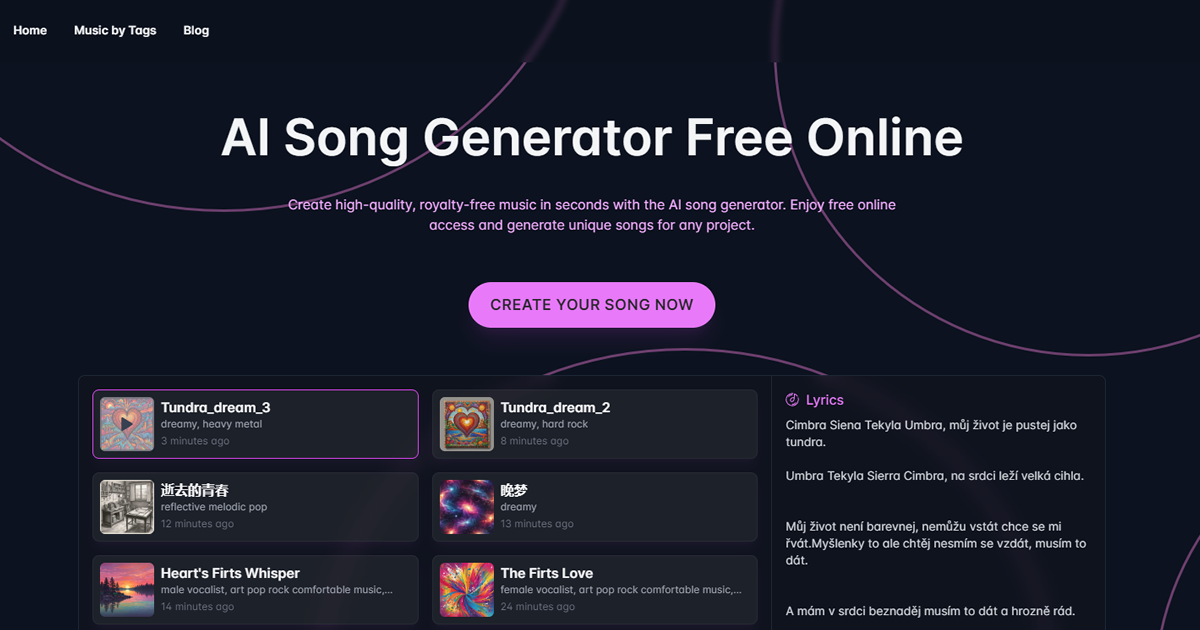 SongGenerator.io: AI Music Generator Free Online preview image