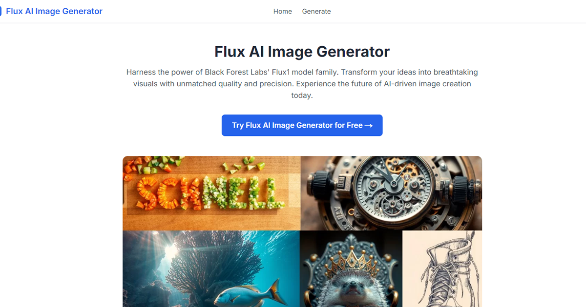 Flux AI Image Generator preview image