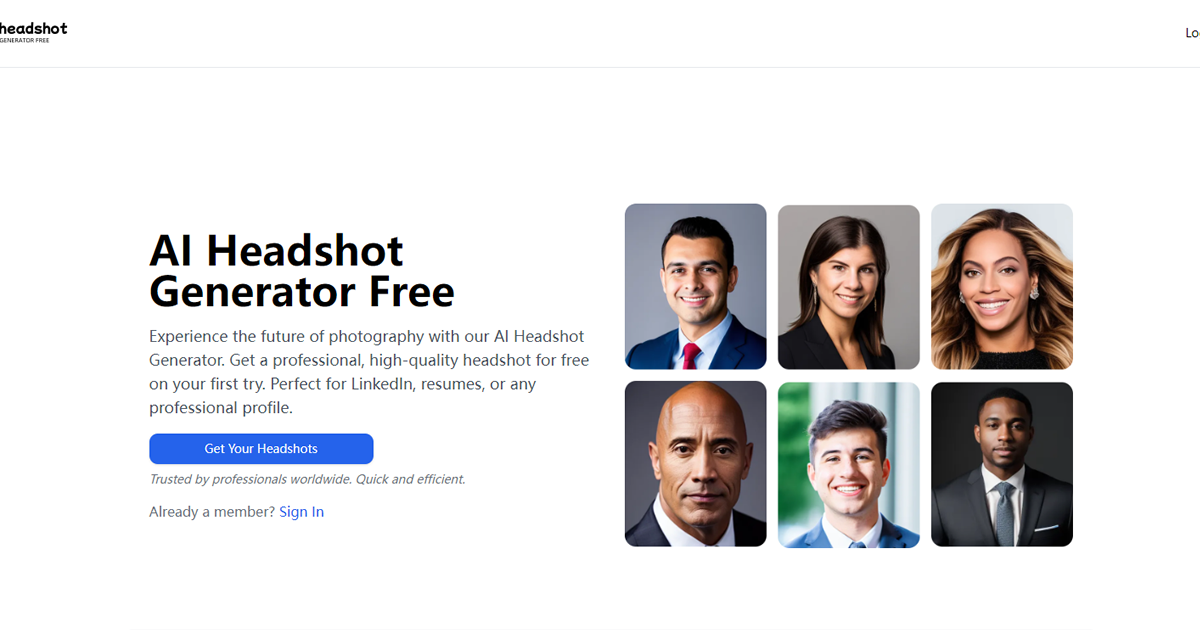 AI Headshot Generator Free preview image