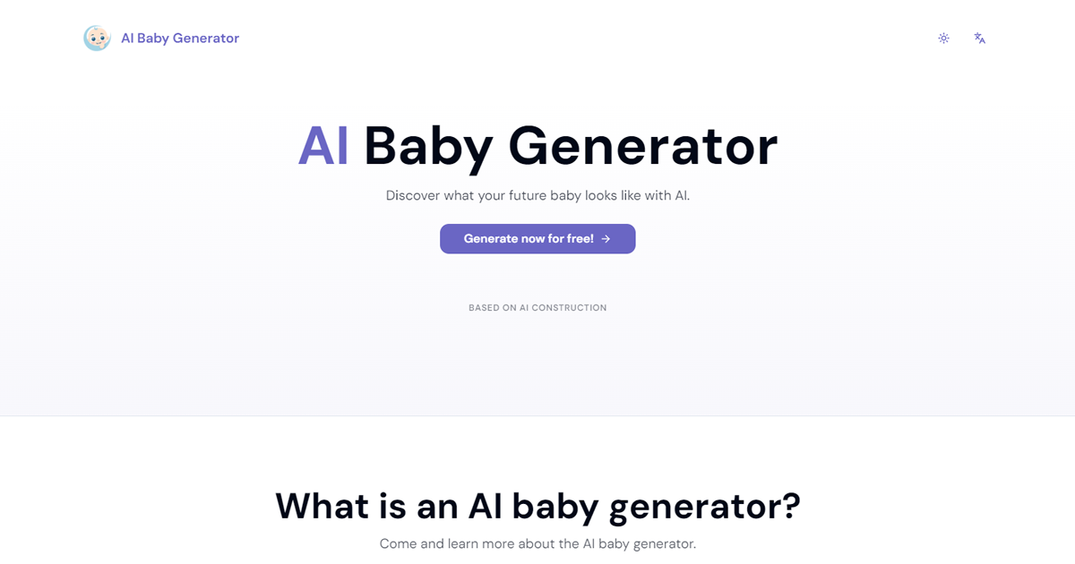 AI Baby Generator preview image