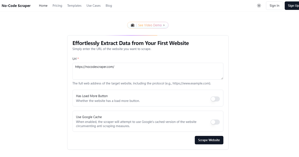 No-Code Scraper preview image