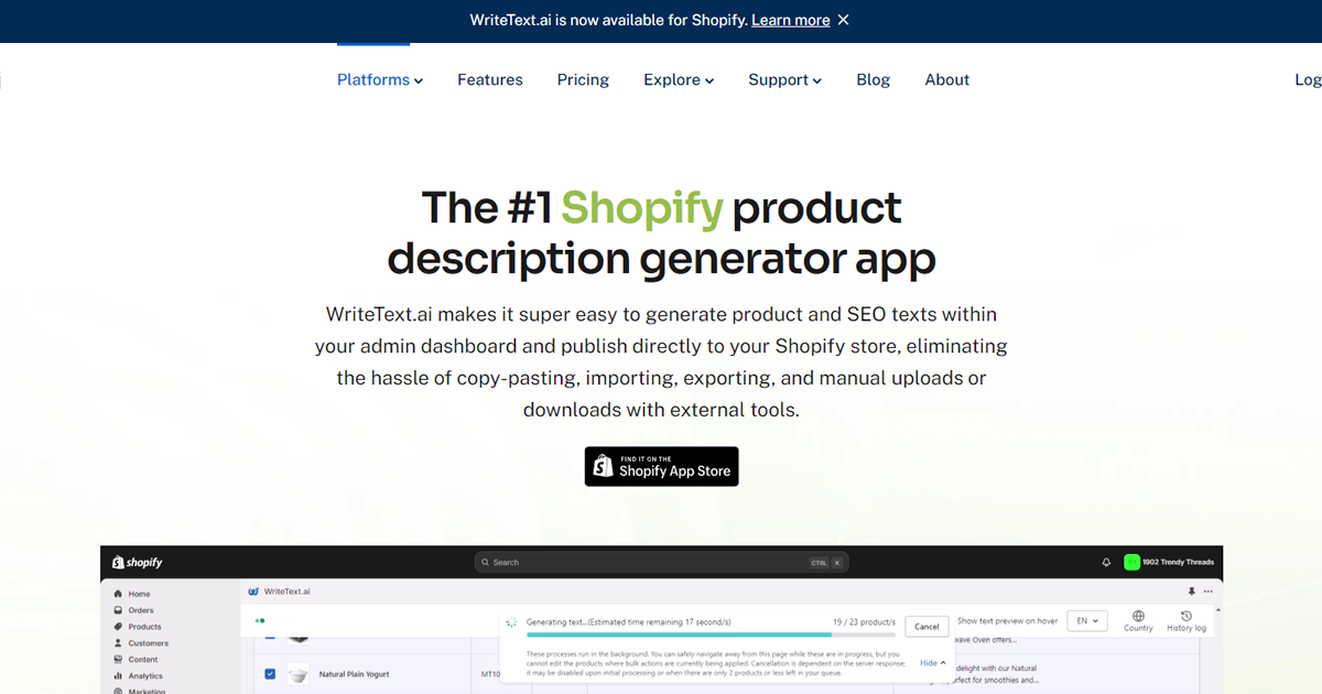 WriteText.ai for Shopify  preview image