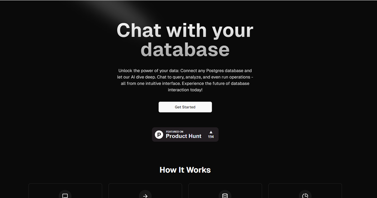 Chat with your database preview image