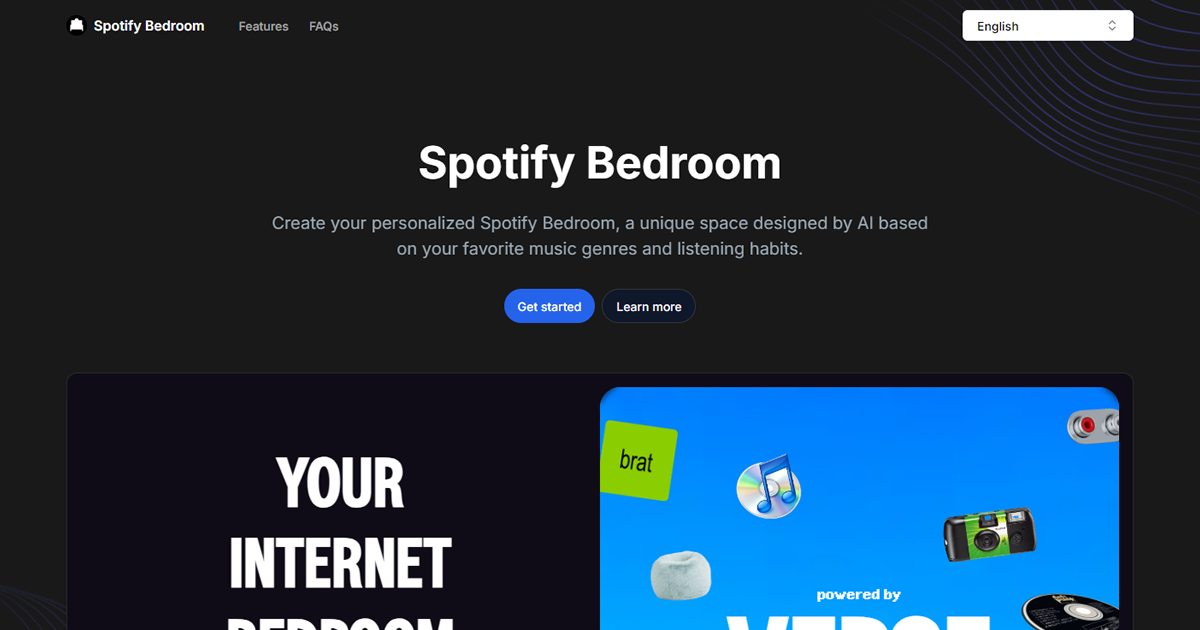 Spotify Bedroom preview image