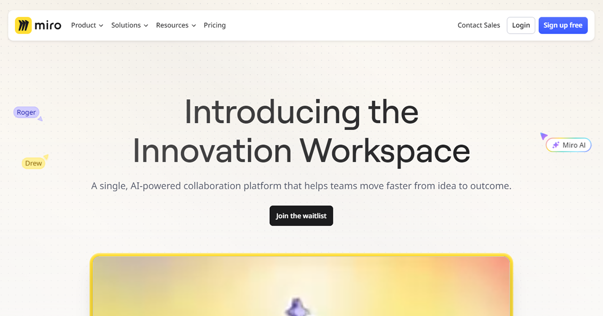 Miro 2.0 The Innovation Workspace preview image