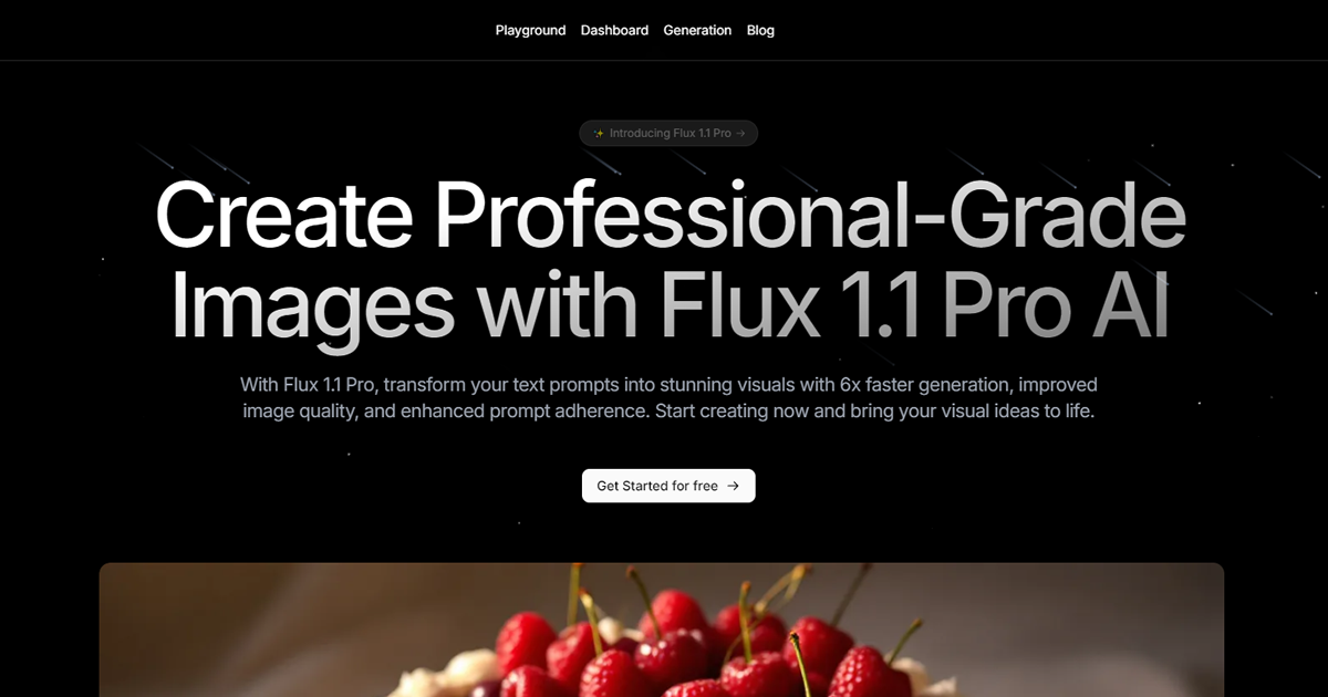 Flux 1.1 Pro AI preview image